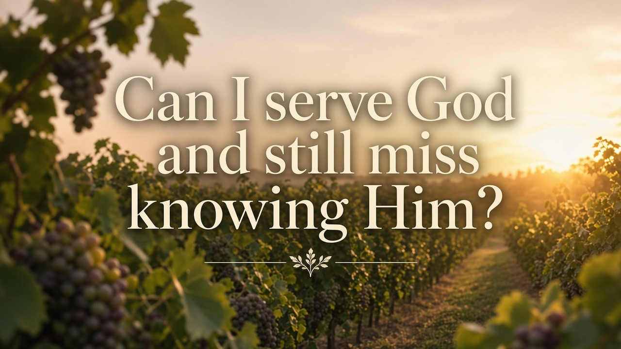 Can I serve God and still miss knowing Him?